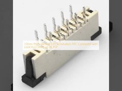 1.0mm Pitch Vertical DIP Termination FPC Connector com bloqueio H=2,5mm até 35P